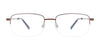EasyClip EC593 Eyeglasses with Clip-on Sunglasses | Size 51 / Blue & Light Blue