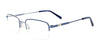 EasyClip EC593 Eyeglasses with Clip-on Sunglasses | Size 51 / Blue & Light Blue