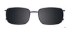 EasyClip EC593 Eyeglasses with Clip-on Sunglasses | Size 51 / Clip Only (Color №050)