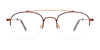 EasyClip EC594 Eyeglasses with Clip-on Sunglasses | Size 48 / Blue & Light Blue