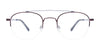 EasyClip EC594 Eyeglasses with Clip-on Sunglasses | Size 48 / Blue & Light Blue