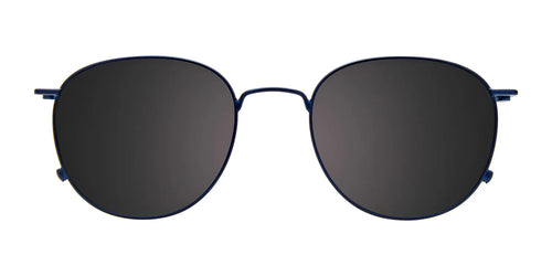EasyClip EC594 Eyeglasses with Clip-on Sunglasses / Size 48 / Blue & Light Blue