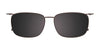 EasyClip EC595 Eyeglasses with Clip-on Sunglasses | Size 52 / Demi Blue