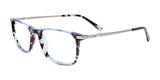 EasyClip EC595 Eyeglasses with Clip-on Sunglasses Demi Blue