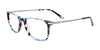 EasyClip EC595 Eyeglasses with Clip-on Sunglasses | Size 52 / Demi Blue