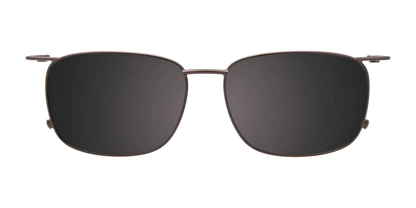 EasyClip EC595 offers a sleek design with polarized sunglasses, featuring a rectangular black frame and thin metal construction.