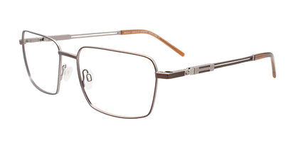 EasyClip EC596 Eyeglasses Matt Brown & Steel / Brown