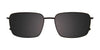 EasyClip EC596 Eyeglasses with Clip-on Sunglasses | Size 58 / Satin Black/Steel