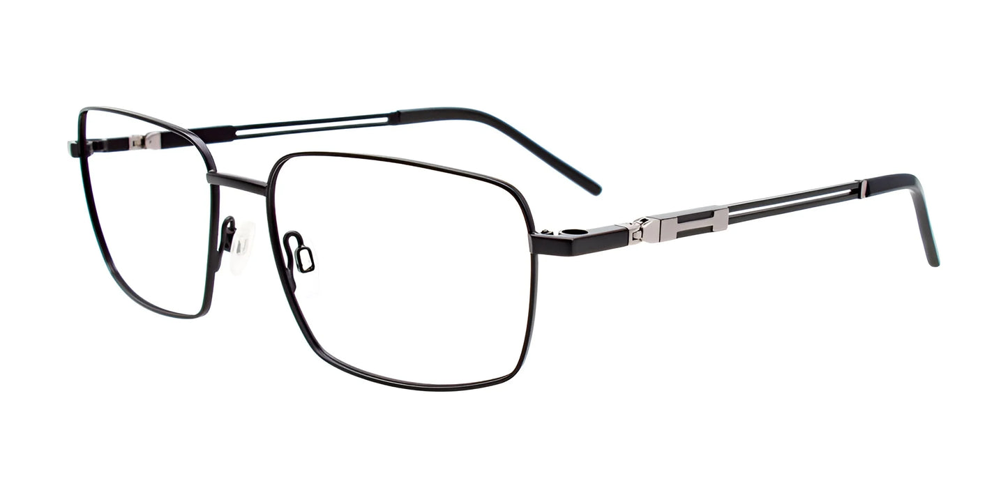 EasyClip EC596 Eyeglasses Satin Black / Steel
