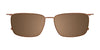 EasyClip EC597 Eyeglasses with Clip-on Sunglasses | Size 54 / Blue Tortoise/Blue