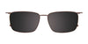 EasyClip EC597 Eyeglasses with Clip-on Sunglasses | Size 54 / Blue Tortoise/Blue