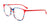 EasyClip EC598 Eyeglasses with Clip-on Sunglasses | Size 54 / Blue Multicolor & Red/Red
