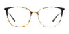 EasyClip EC598 Eyeglasses with Clip-on Sunglasses | Size 54 / Blue Multicolor & Red/Red
