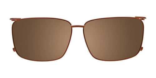 EasyClip EC599 Eyeglasses with Clip-on Sunglasses / Size 50 / Brown Matt & Cryst Blue/Brown Matt & Cryst Blue