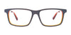 EasyClip EC599 Eyeglasses with Clip-on Sunglasses | Size 50 / Brown Matt & Cryst Blue/Brown Matt & Cryst Blue