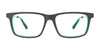 EasyClip EC599 Eyeglasses with Clip-on Sunglasses | Size 50 / Brown Matt & Cryst Blue/Brown Matt & Cryst Blue