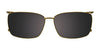 EasyClip EC600 Eyeglasses with Clip-on Sunglasses | Size 53 / Brown & Grey & Lt Brown
