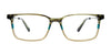 EasyClip EC600 Eyeglasses with Clip-on Sunglasses | Size 53 / Brown & Grey & Lt Brown