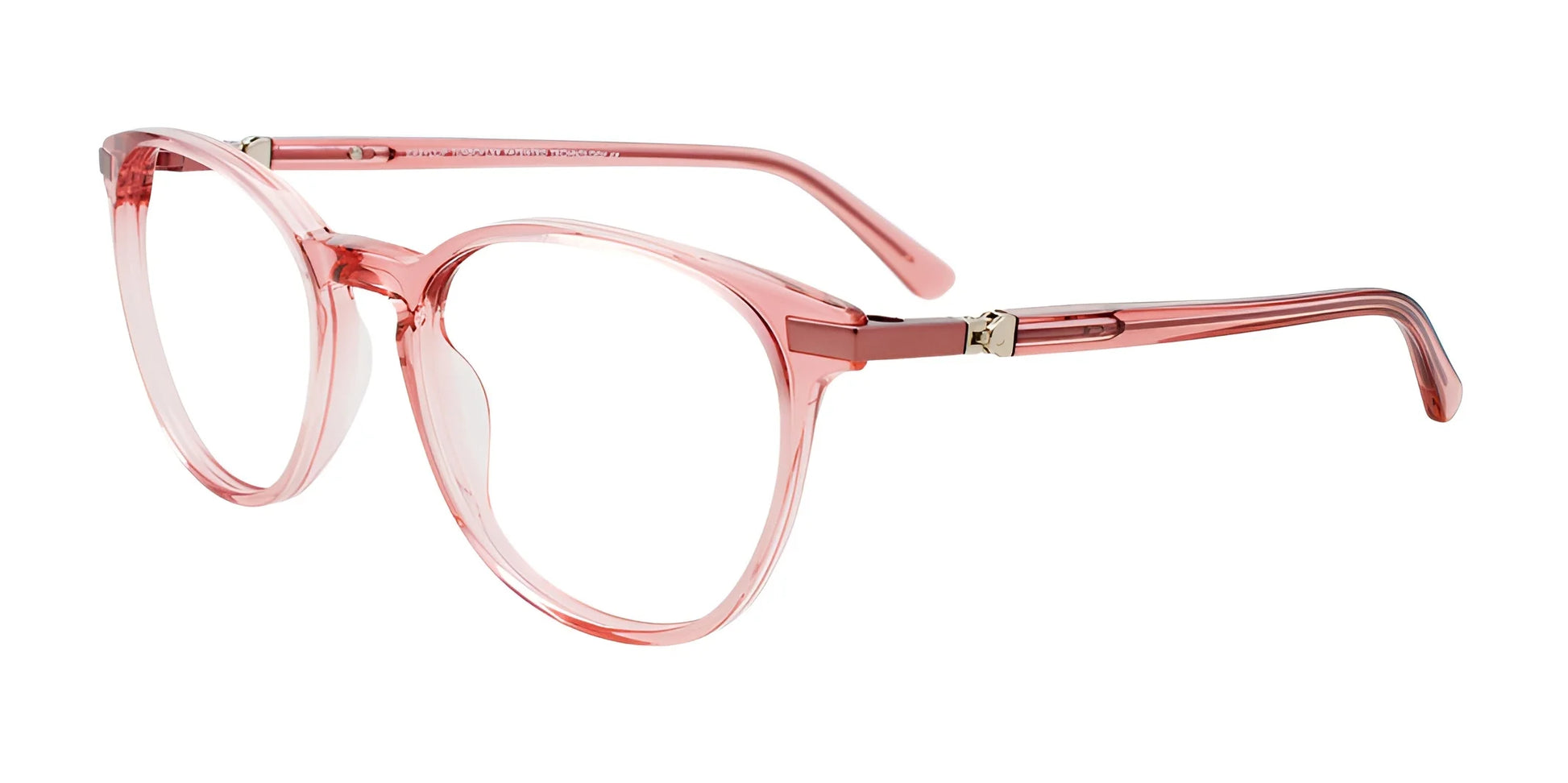 EasyClip EC601 Eyeglasses with Clip-on Sunglasses Crystal Pink / Crystal Pink