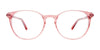 EasyClip EC601 Eyeglasses with Clip-on Sunglasses | Size 52 / Crystal Lilac/Crystal Lilac