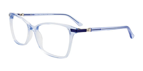 EasyClip EC602 Eyeglasses with Clip-on Sunglasses Crystal Light Blue / Crystal Light Blue