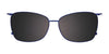 EasyClip EC602 Eyeglasses with Clip-on Sunglasses | Size 55 / Crystal Light Blue/Crystal Light Blue