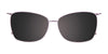 EasyClip EC602 Eyeglasses with Clip-on Sunglasses | Size 55 / Clip Only (Color №080)