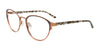EasyClip EC603 Eyeglasses with Clip-on Sunglasses | Size 55 / Sat Blk & Cop/Brown Tort