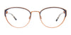 EasyClip EC603 Eyeglasses with Clip-on Sunglasses | Size 55 / Sat Blk & Cop/Brown Tort