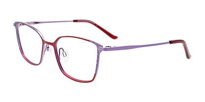 EasyClip EC604 Eyeglasses Red & Light Lilac