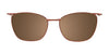 EasyClip EC605 Eyeglasses with Clip-on Sunglasses | Size 49 / Blue & Pnk Gold/Blue Pnk Gold