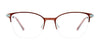 EasyClip EC605 Eyeglasses with Clip-on Sunglasses | Size 49 / Blue & Pnk Gold/Blue Pnk Gold