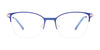 EasyClip EC605 Eyeglasses with Clip-on Sunglasses | Size 49 / Blue & Pnk Gold/Blue Pnk Gold