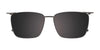 EasyClip EC606 Eyeglasses with Clip-on Sunglasses | Size 54 / Str Brown & Dark Steel/Brown