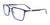 EasyClip EC606 Eyeglasses with Clip-on Sunglasses | Size 54 / Striped Blue & Blue/Blue