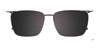 EasyClip EC606 Eyeglasses with Clip-on Sunglasses | Size 54 / Clip Only (Color №010)