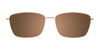 EasyClip EC607 Eyeglasses with Clip-on Sunglasses | Size 50 / Lt Brown & Spar Blue & Purple