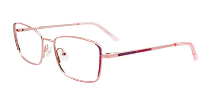 EasyClip EC607 Eyeglasses with Clip-on Sunglasses Sh Lt Pink & Spark Purp & Pink