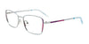EasyClip EC607 Eyeglasses with Clip-on Sunglasses | Size 50 / Sh Lt Blue & Spark Purp & Pink