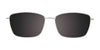 EasyClip EC607 Eyeglasses with Clip-on Sunglasses | Size 50 / Lt Brown & Spar Blue & Purple