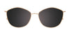 EasyClip EC608 Eyeglasses with Clip-on Sunglasses | Size 53 / Blue & Light Copper