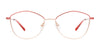 EasyClip EC608 Eyeglasses with Clip-on Sunglasses | Size 53 / Blue & Light Copper