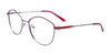 EasyClip EC608 Eyeglasses with Clip-on Sunglasses | Size 53 / Strawberry & Lilac