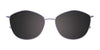EasyClip EC608 Eyeglasses with Clip-on Sunglasses | Size 53 / Blue & Light Copper