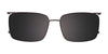 EasyClip EC609 Eyeglasses with Clip-on Sunglasses | Size 55 / Sand & Slate Grey Transparent