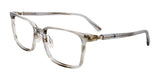 EasyClip EC609 Eyeglasses with Clip-on Sunglasses Slate Grey Transparent