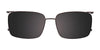 EasyClip EC609 Eyeglasses with Clip-on Sunglasses | Size 55 / Sand & Slate Grey Transparent