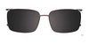 EasyClip EC609 Eyeglasses with Clip-on Sunglasses | Size 55 / Clip Only (Color №010)