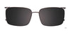EasyClip EC609 Eyeglasses with Clip-on Sunglasses | Size 55 / Clip Only (Color №050)