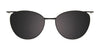 EasyClip EC610 Eyeglasses with Clip-on Sunglasses | Size 50 / Green & Gold